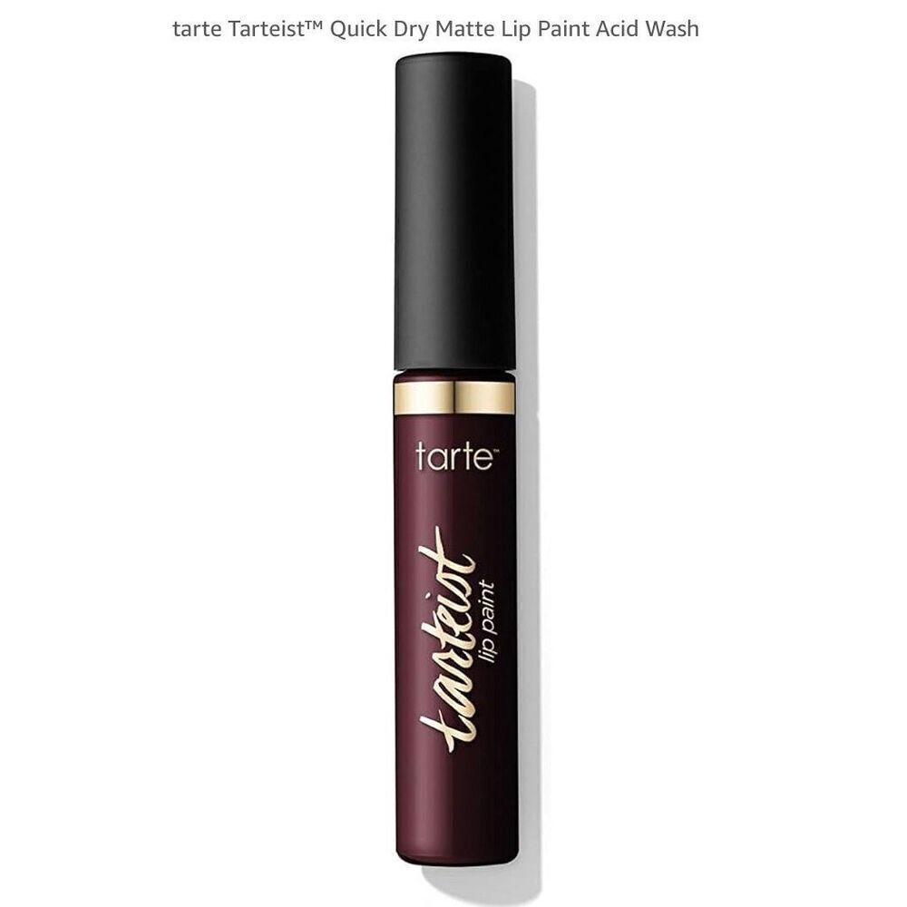 TARTE - 🎉HP🎉NWT - Tarteist Quick Dry Matte Lip Paint/Acid Wash (very dark berry) - Picture 9 of 16